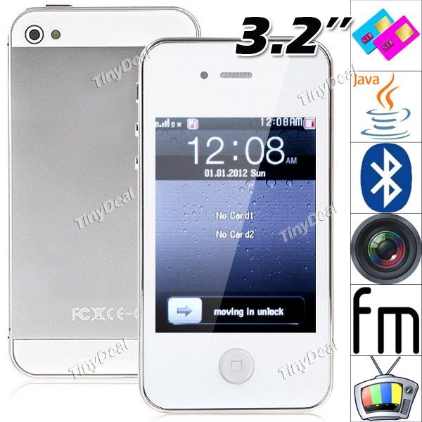 2 SIM Unlocked TV Mobile Phone Feature Phone w/ Dual Cameras